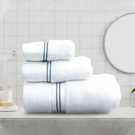 3 Piece Bath Towel set (Patch with Baratta stitch)