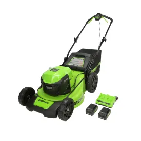 48V (2x24V) 20" Cordless Battery Push Mower w/ Two (2) 4.0Ah USB Batteries & Dual Port Rapid Charger