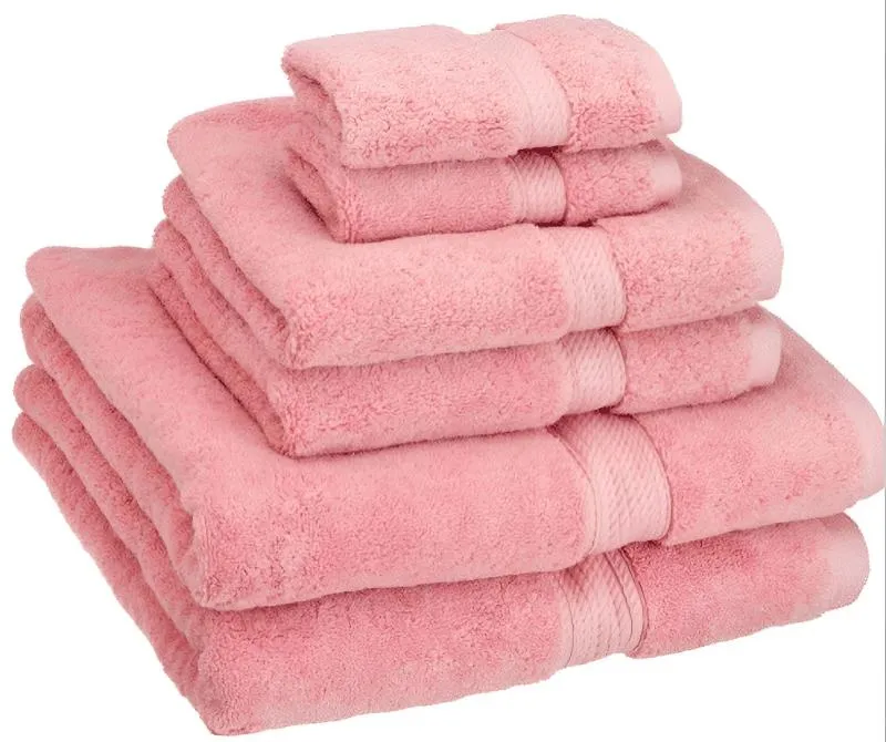 6 Pieces Towel Set - 2 Bath, 2 Hand & 2 Washcloths