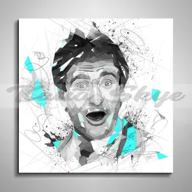 Abstract Canvas Wal Art Movie Poster Inspired By Robin Williams // MOV-RW01