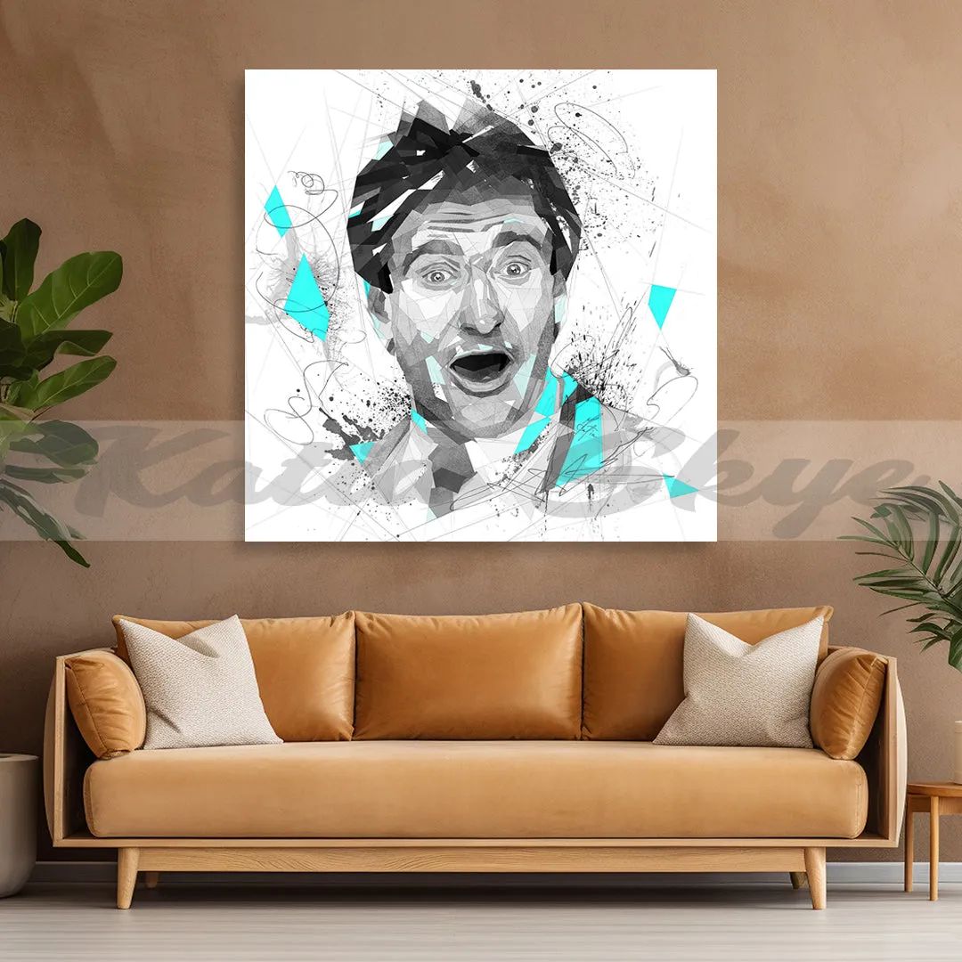 Abstract Canvas Wal Art Movie Poster Inspired By Robin Williams // MOV-RW01