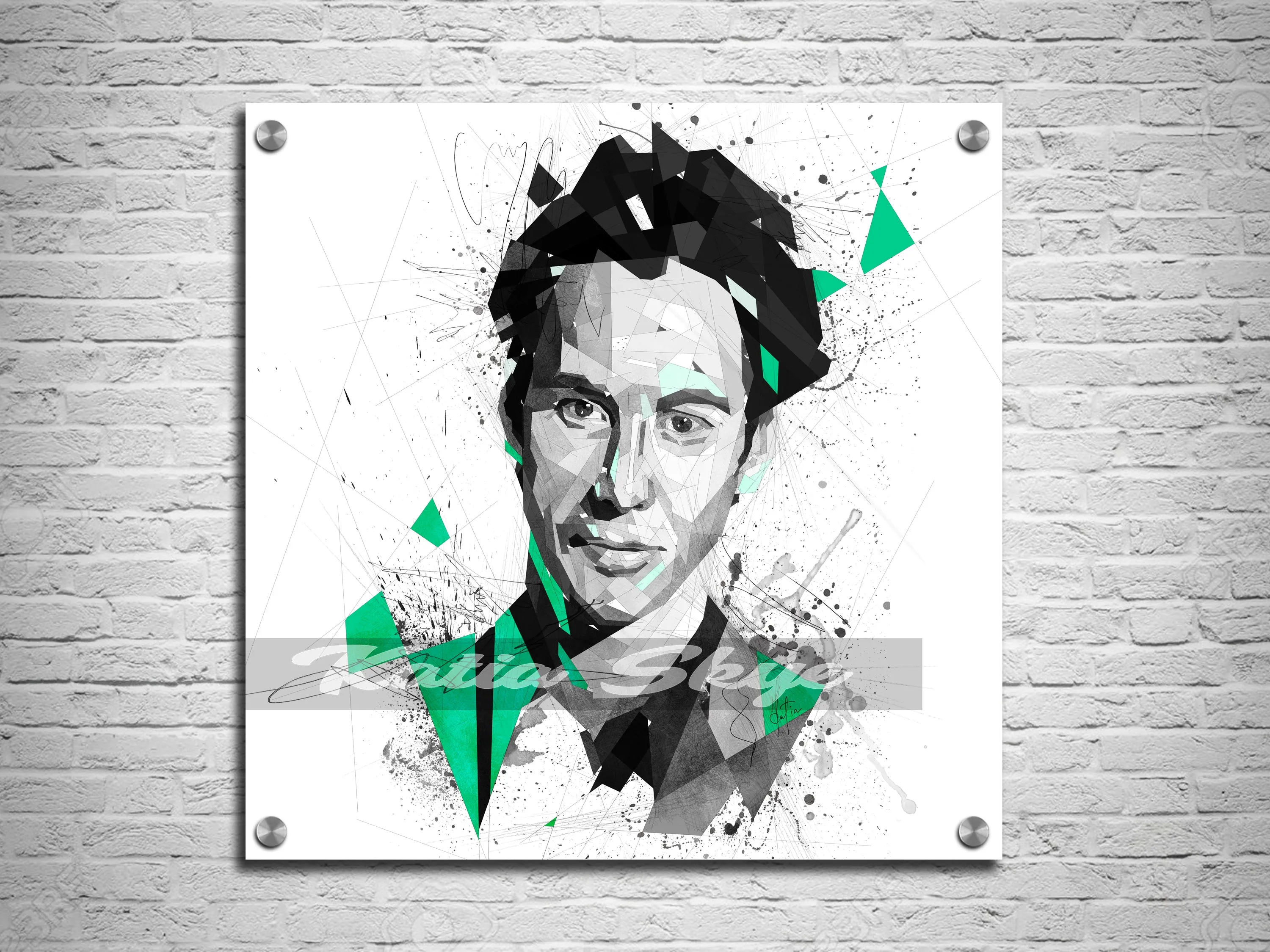 Abstract Canvas Wall Art Movie Poster Inspired By Keanu Reeves // MOV-KR01