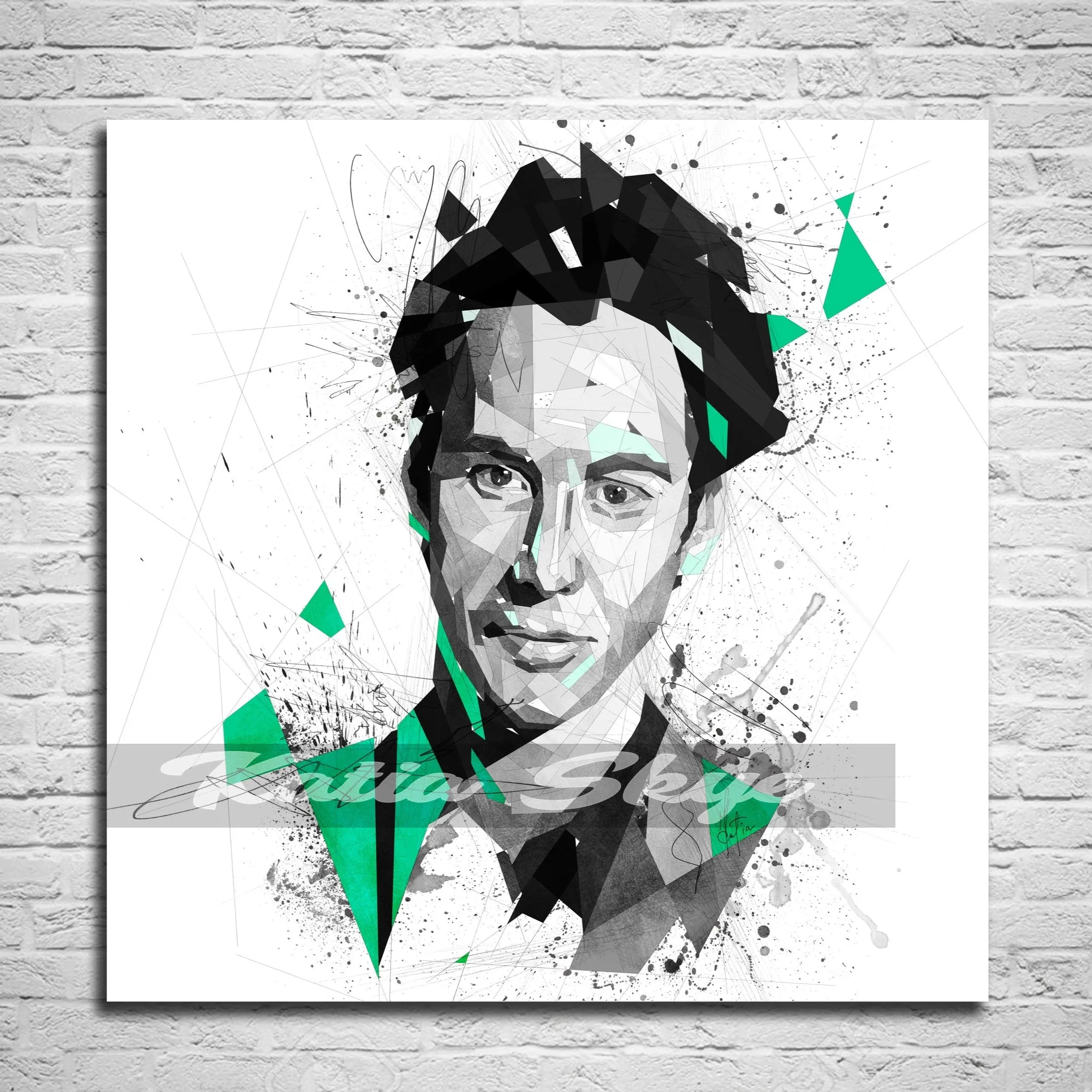 Abstract Canvas Wall Art Movie Poster Inspired By Keanu Reeves // MOV-KR01