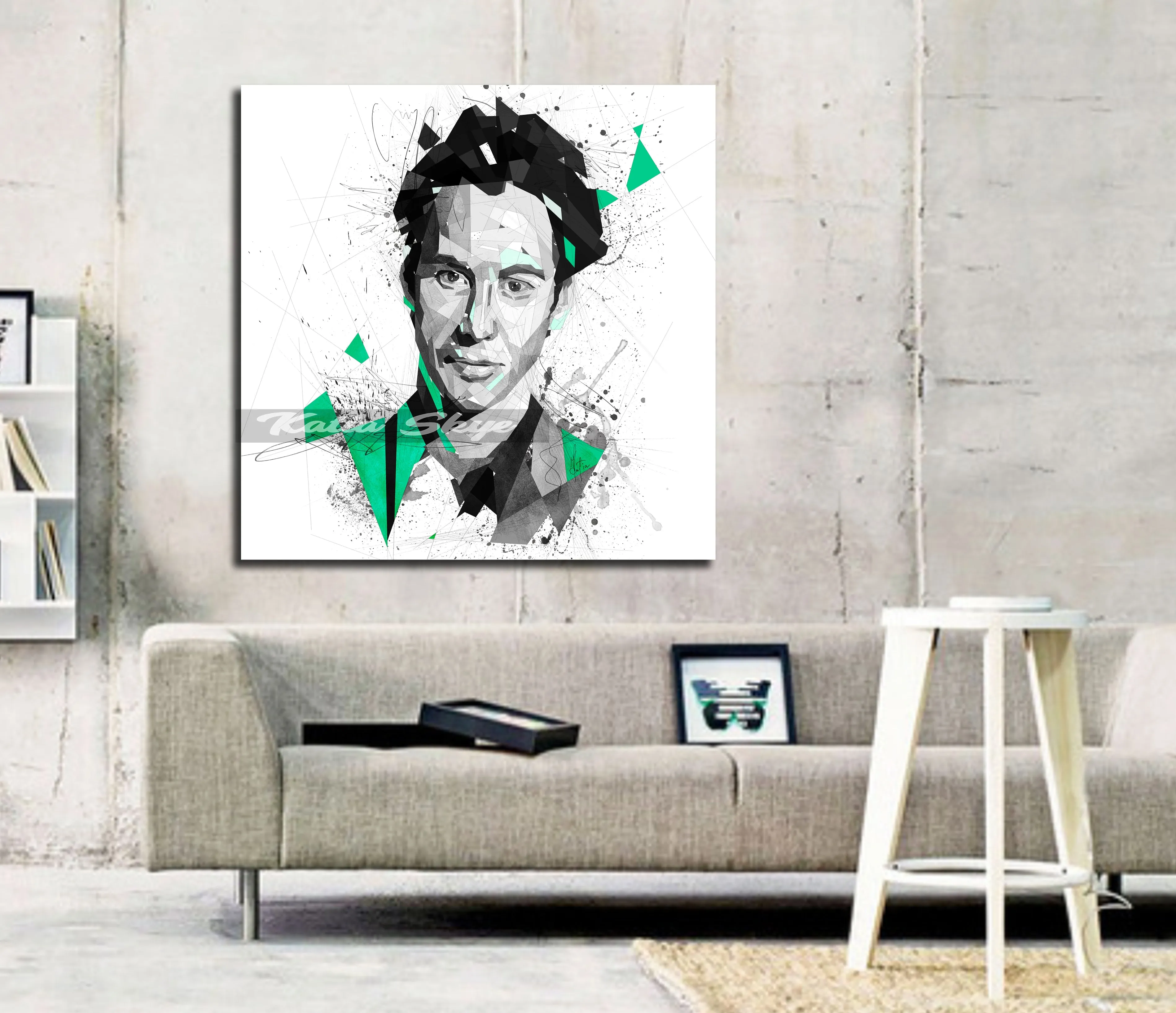 Abstract Canvas Wall Art Movie Poster Inspired By Keanu Reeves // MOV-KR01