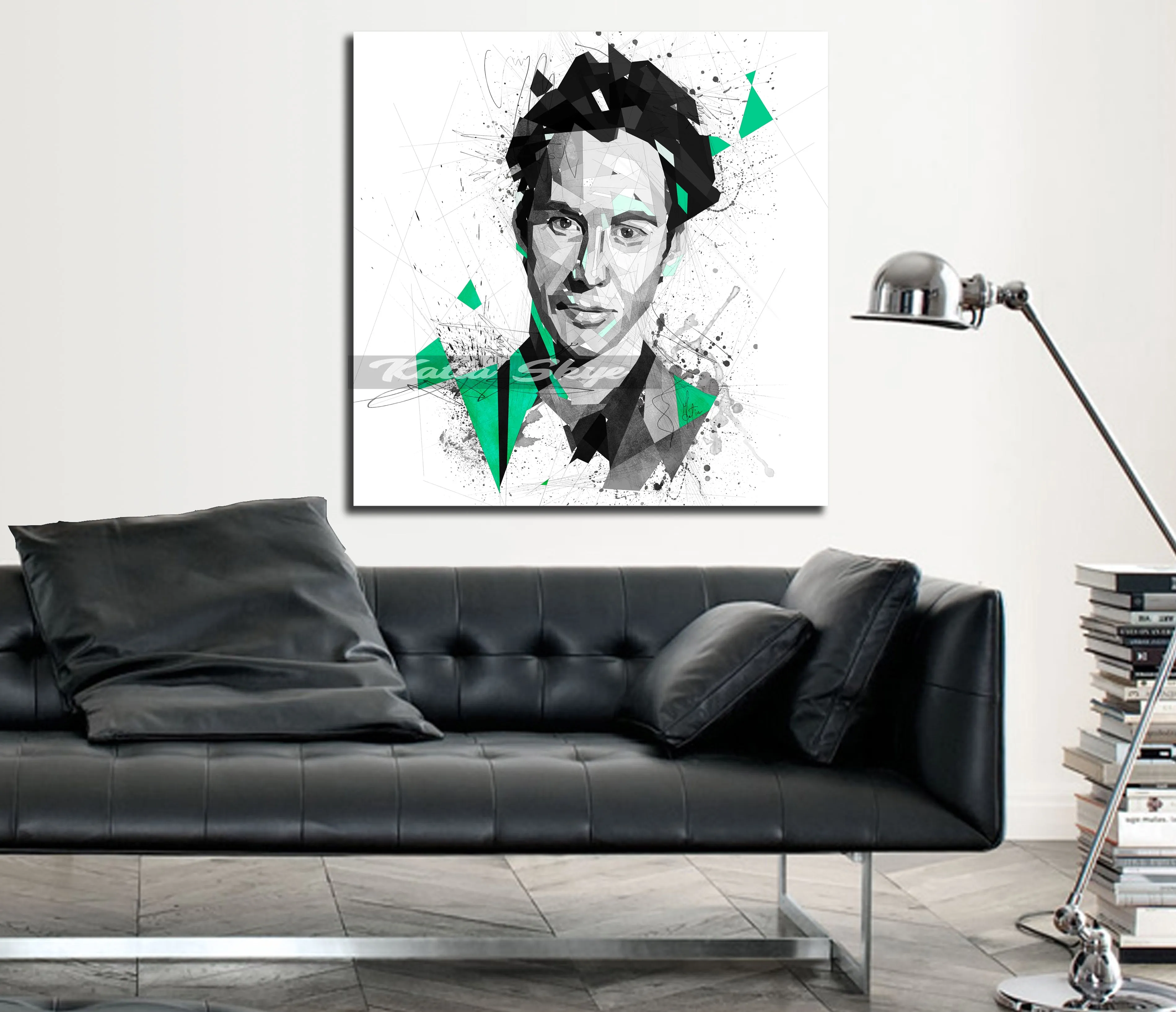 Abstract Canvas Wall Art Movie Poster Inspired By Keanu Reeves // MOV-KR01