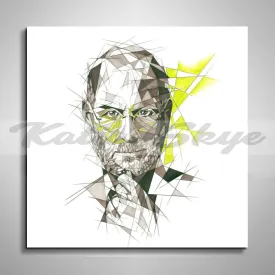 ABSTRACT FAMOSE PEOPLE WALL ART INSPIRED BY STEVE JOBS // FAM-SJ00