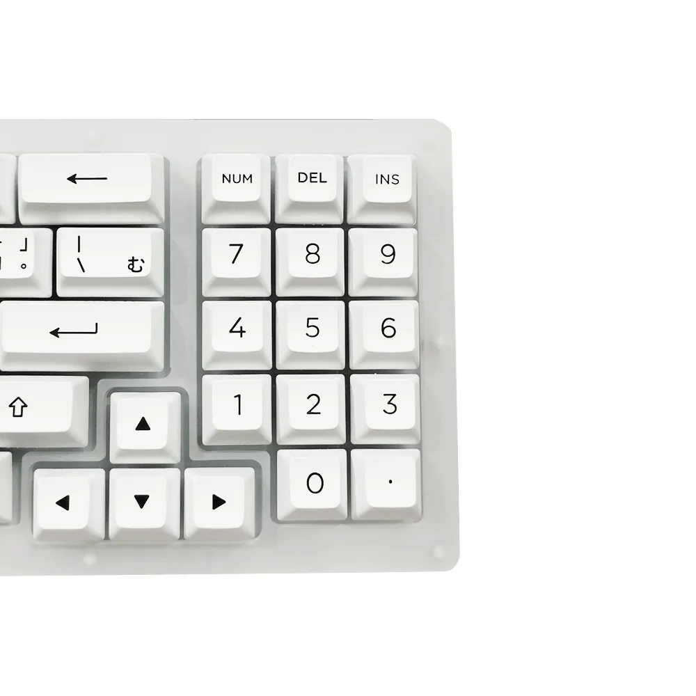 AKKO ACR98 MINI RGB HOT-SWAPPABLE ACRYLIC MECHANICAL KEYBOARD BLACK ON WHITE (JELLY WHITE SWITCH)