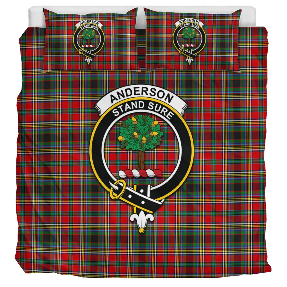 Anderson of Arbrake Tartan Bedding Set with Family Crest