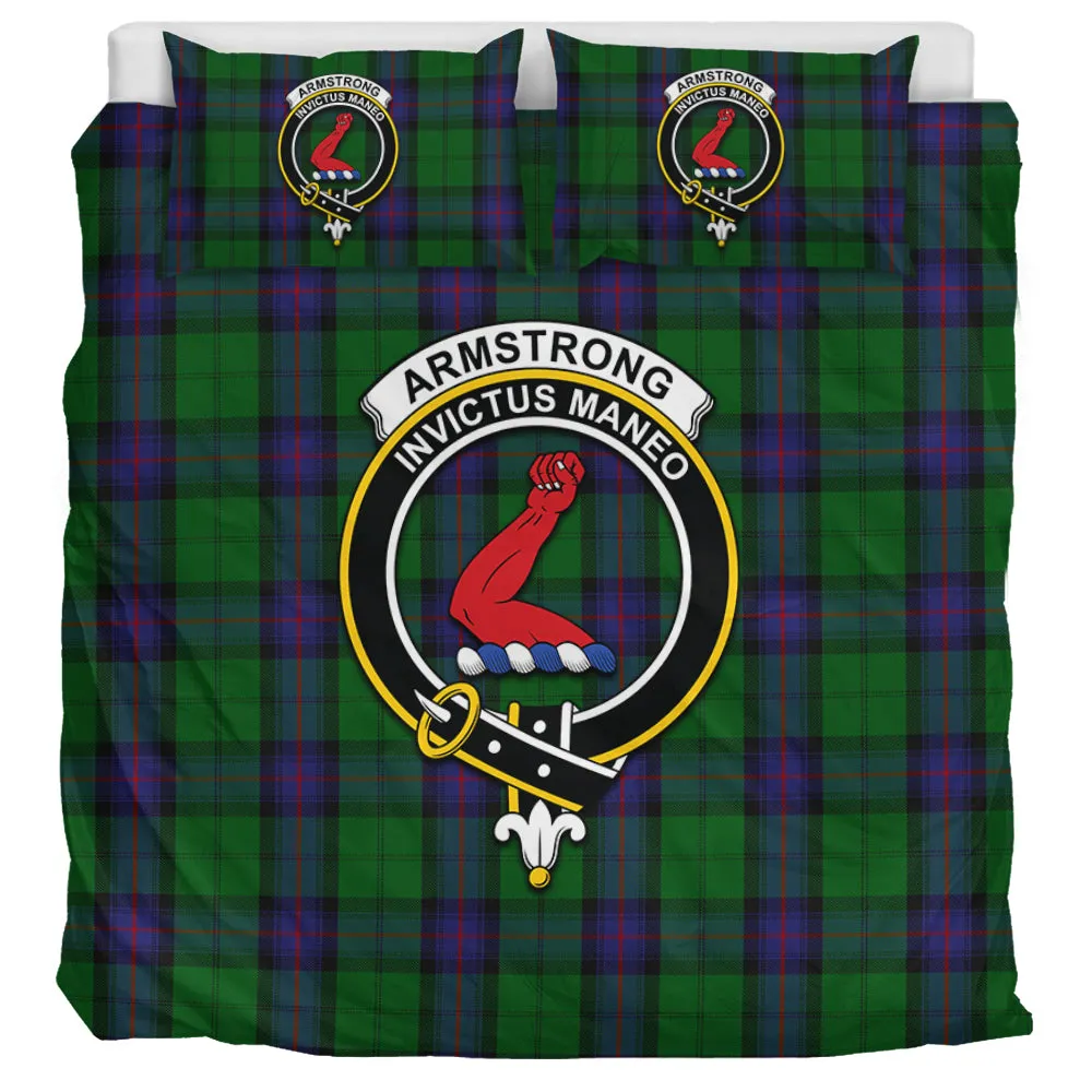 Armstrong Tartan Bedding Set with Family Crest