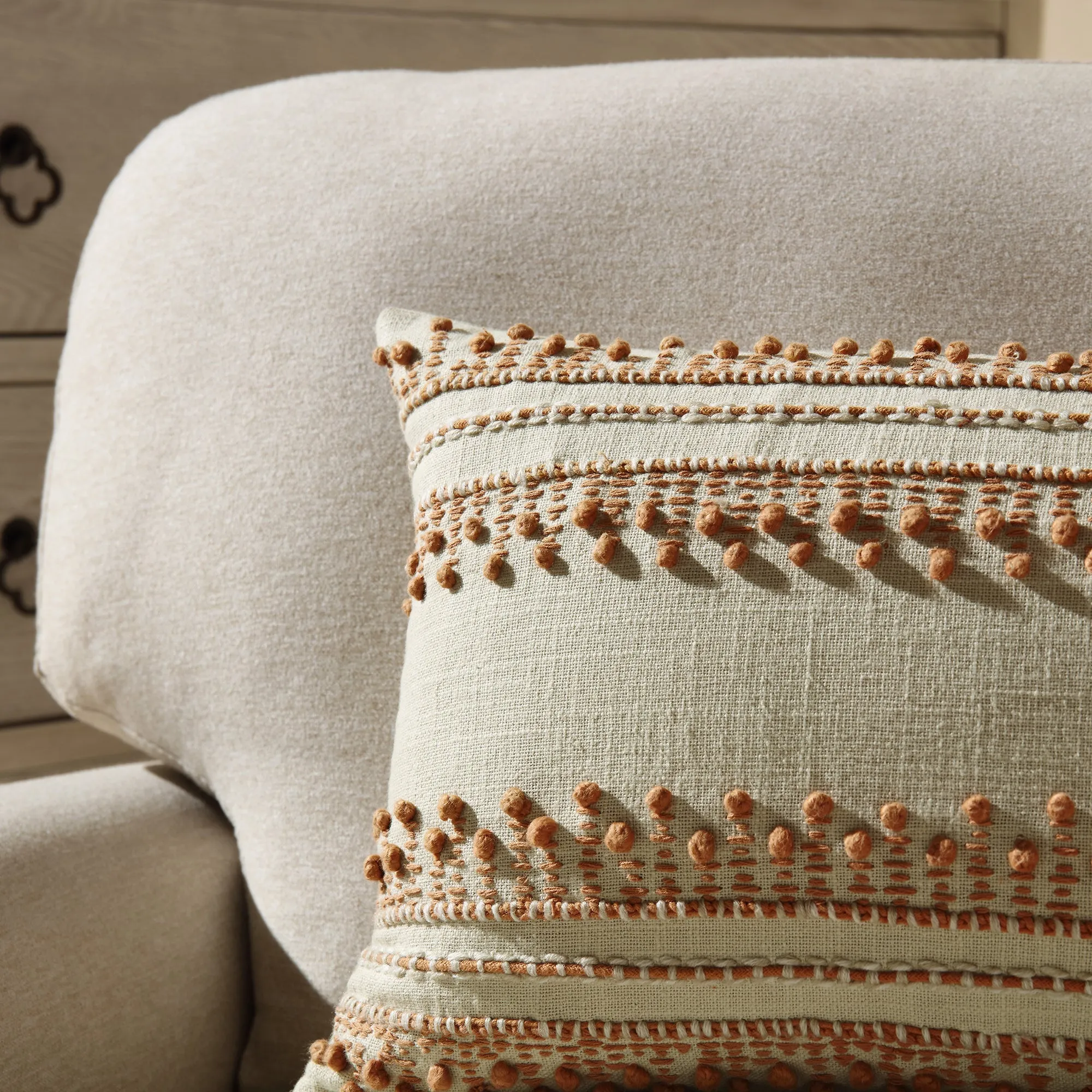 Aubrey Collection French Knot Cushion