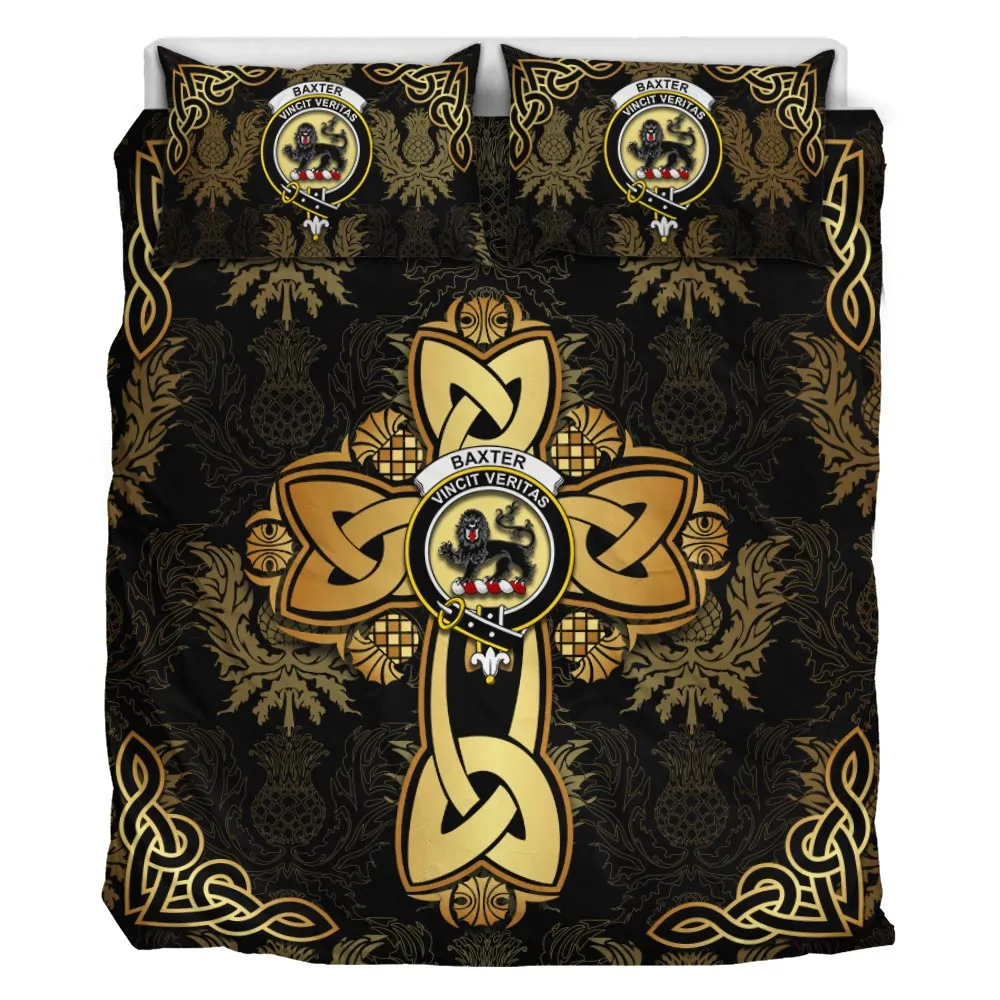 Baxter Clan Bedding Sets Gold Thistle Celtic Style