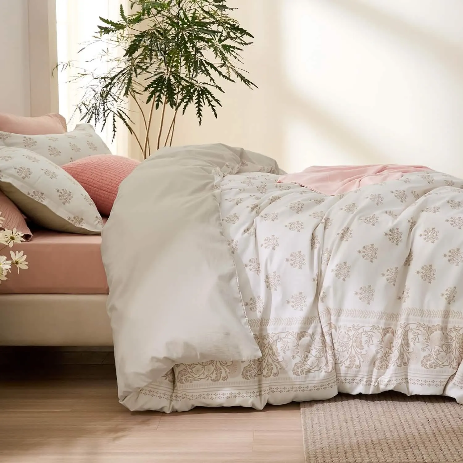 Bedsure Ultimate Comfort With Stylish Design Shell Beige