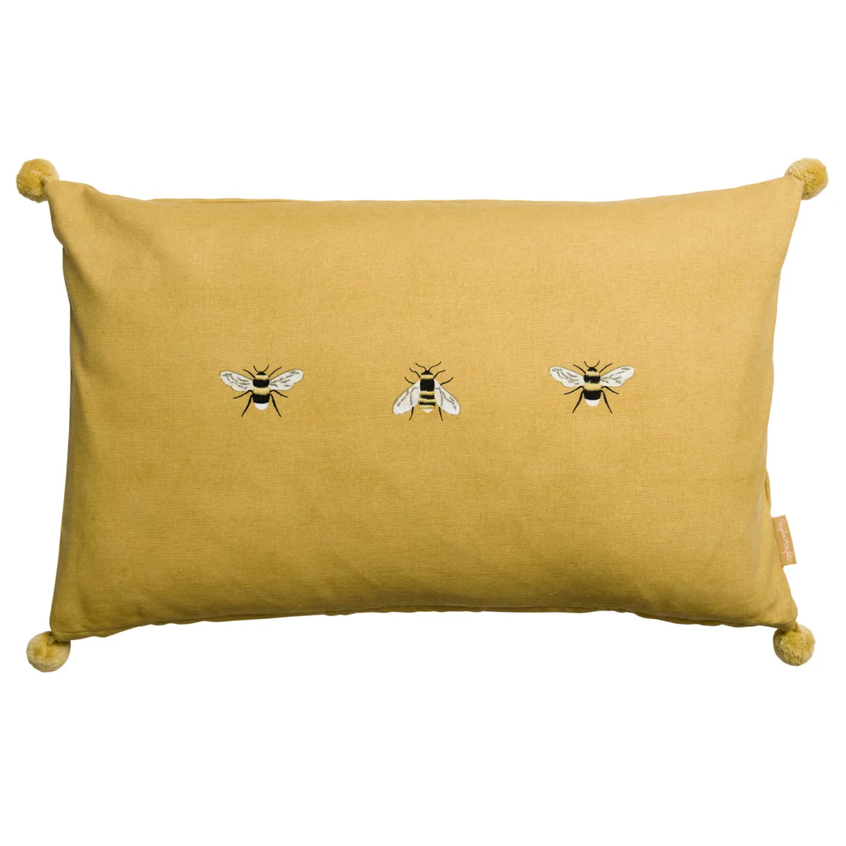 Bees Embroidered Cushion