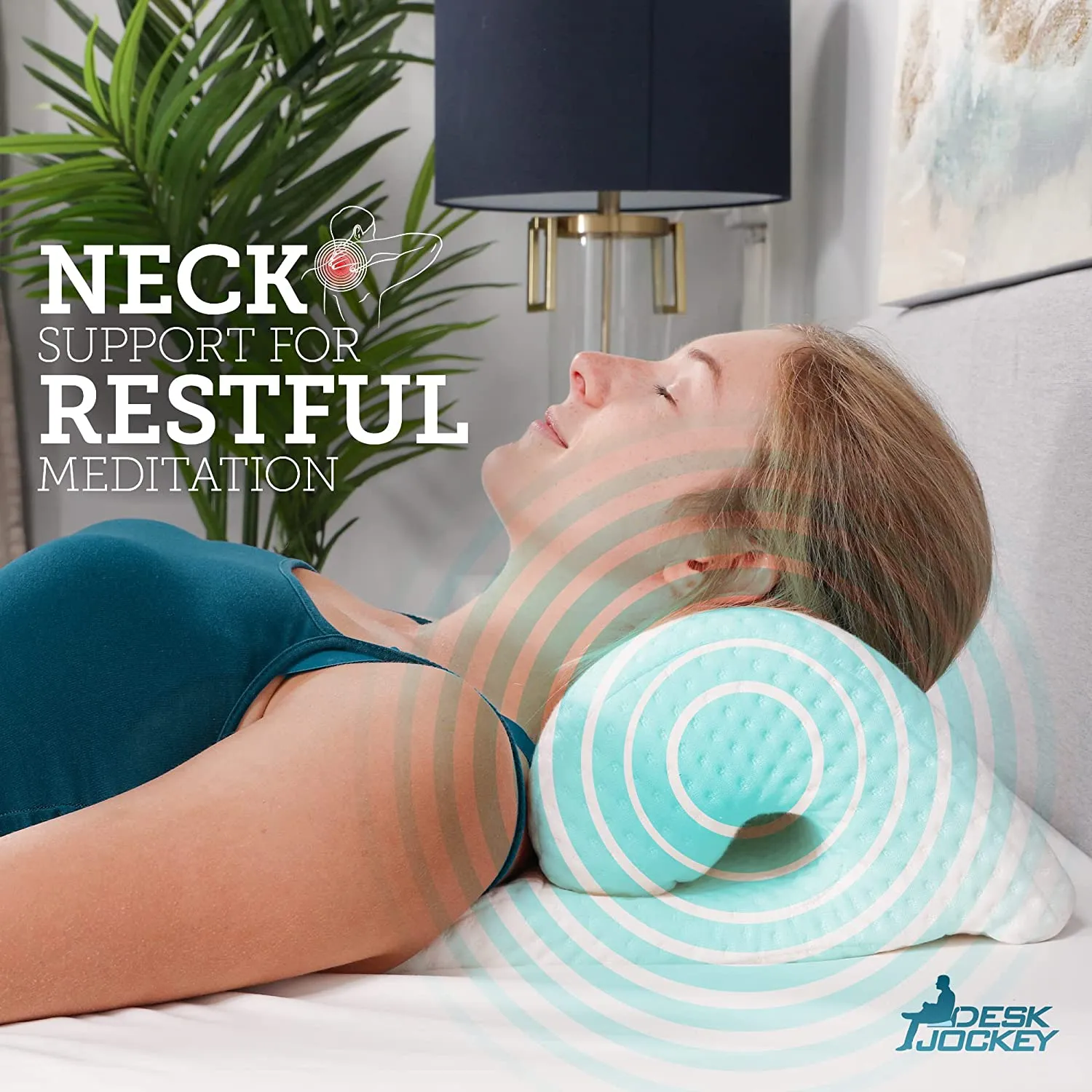 Comfortable Orthopedic Cervical Neck Pillow for Pain Relief, Ideal for Back and Side Sleepers