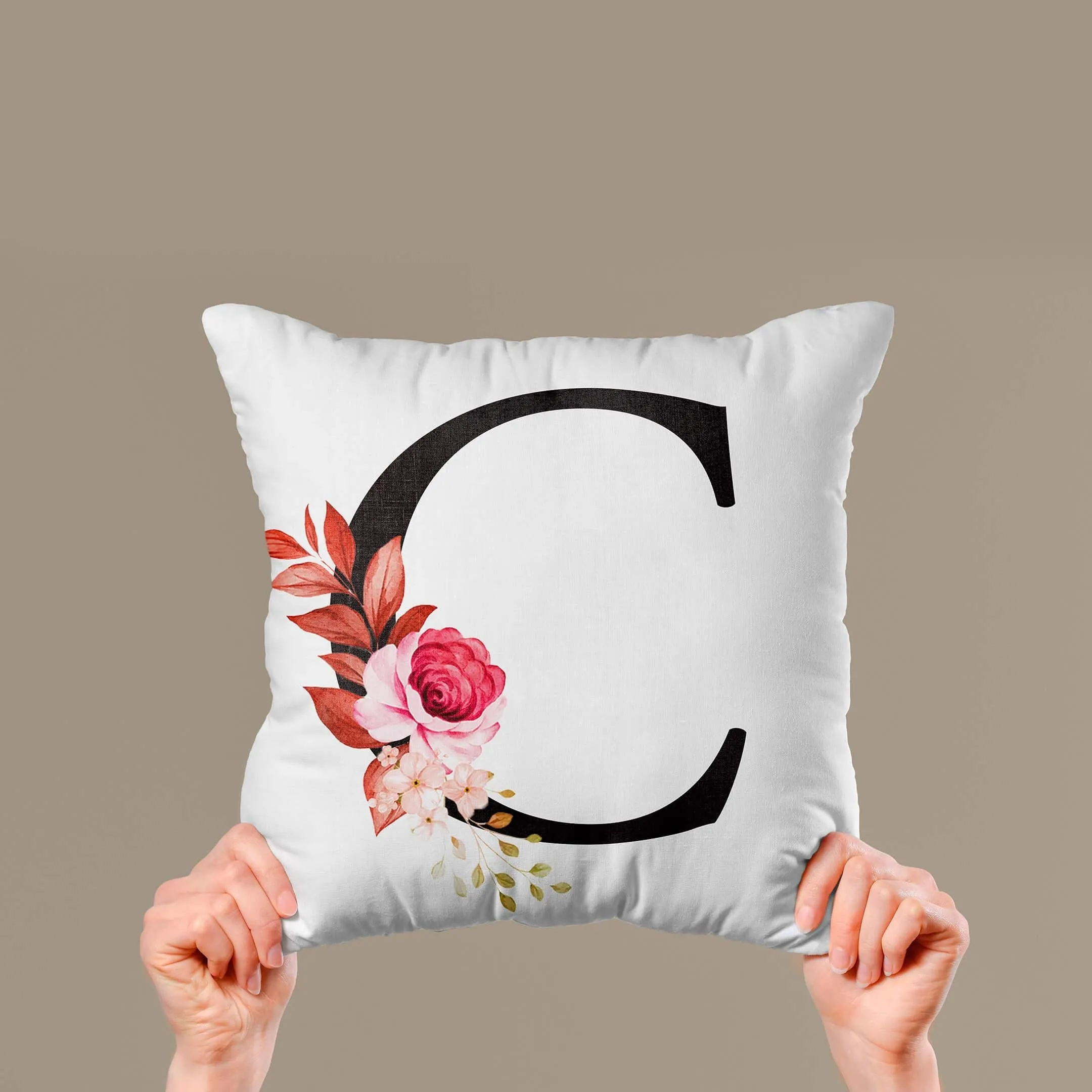 Customized Alphabet Cushion Cover