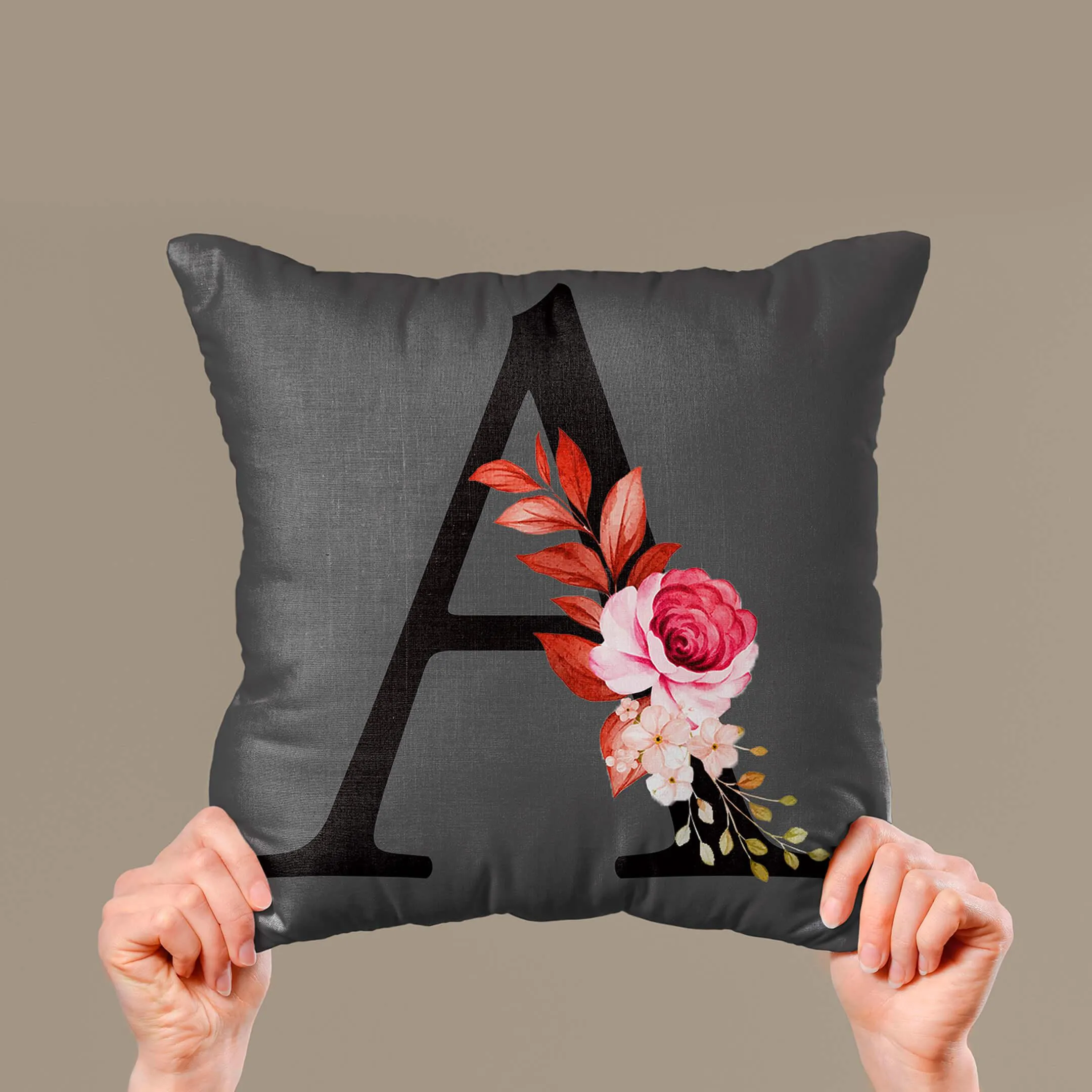 Customized Alphabet Cushion Cover