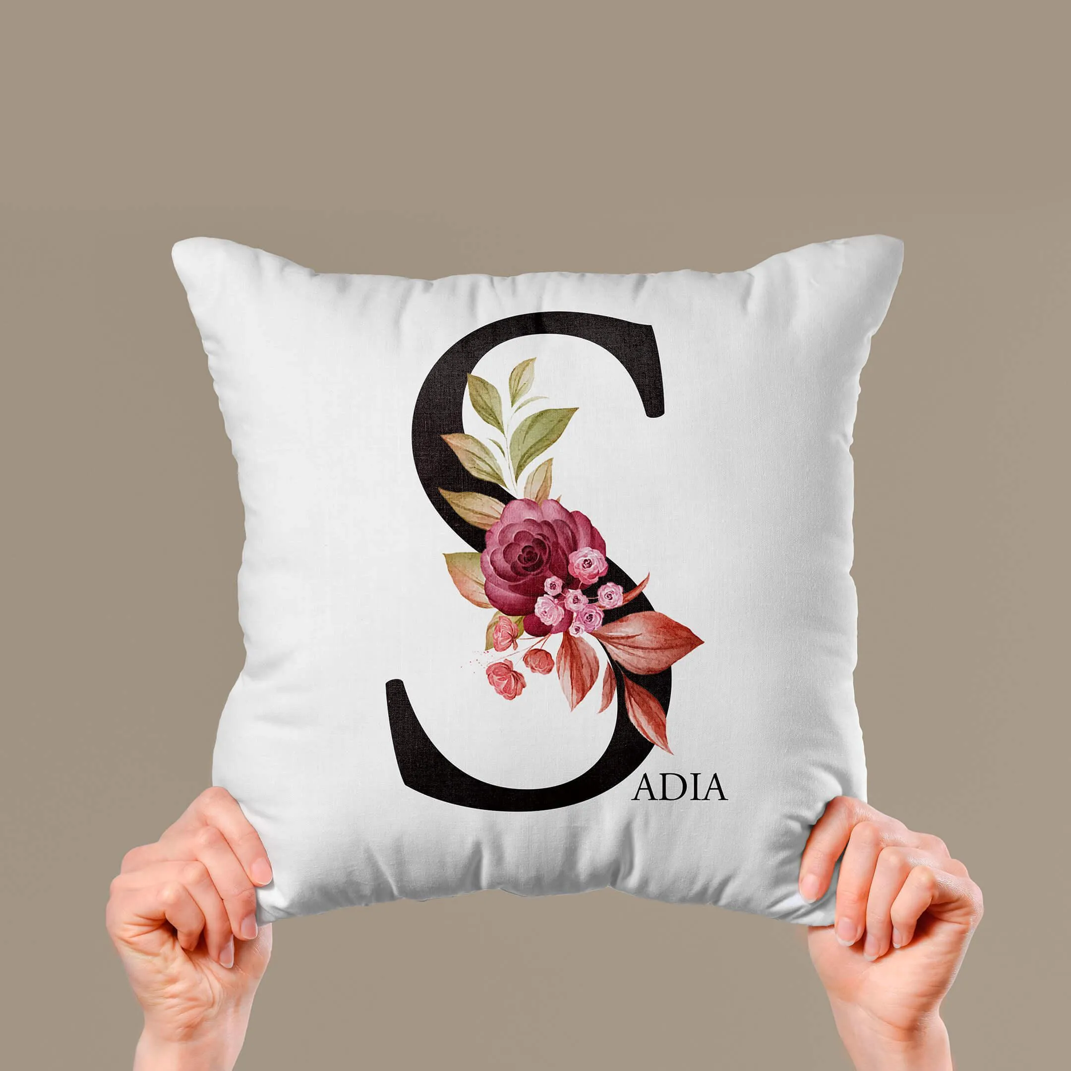 Customized Alphabet Cushion Cover