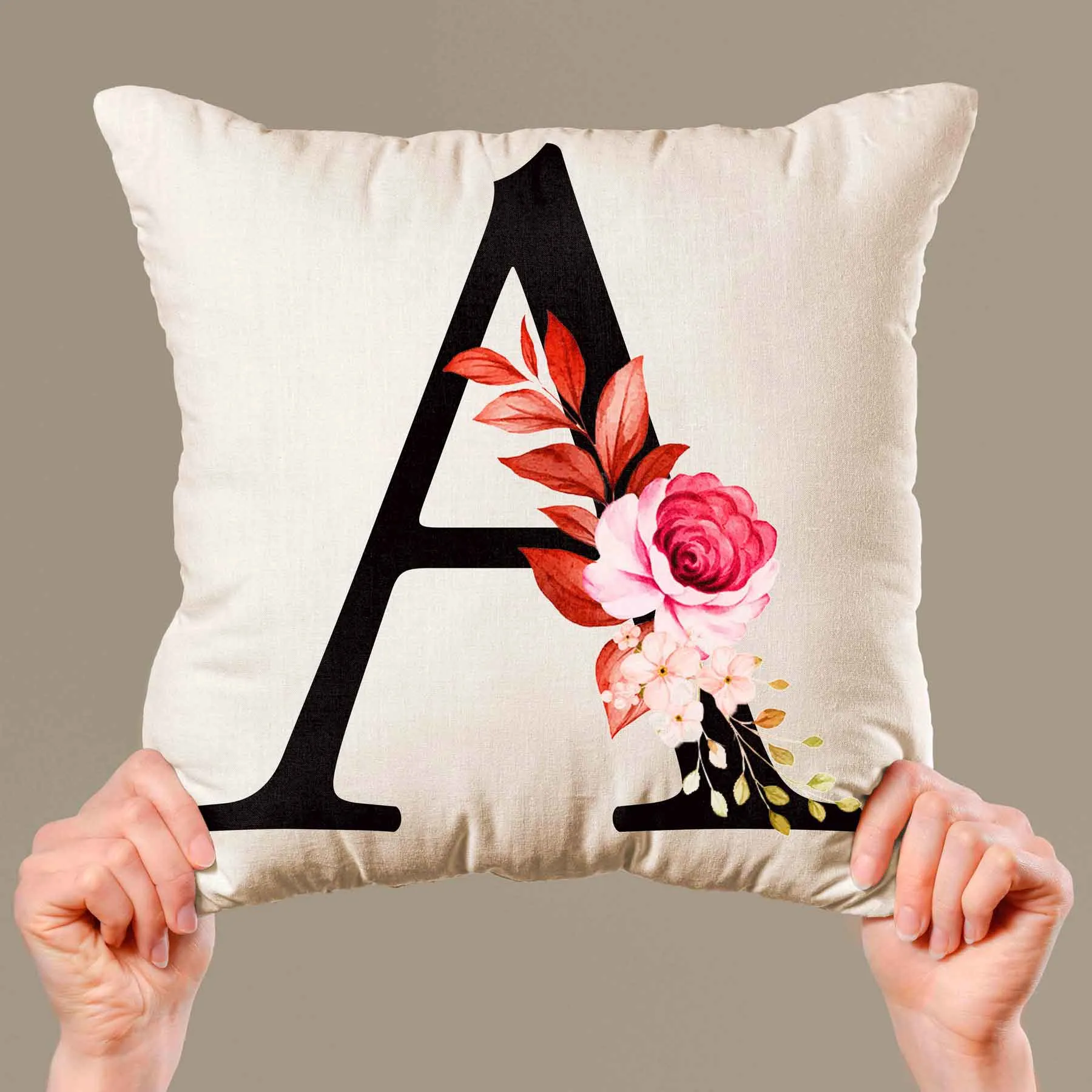 Customized Alphabet Cushion Cover