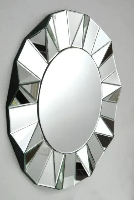 Diamond Cut Faceted Wall Mirror VDR-422