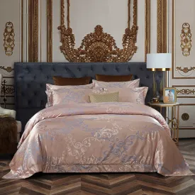 Dolce Mela  6 Pieces Luxury Jacquard Duvet Cover Set - Montpellier