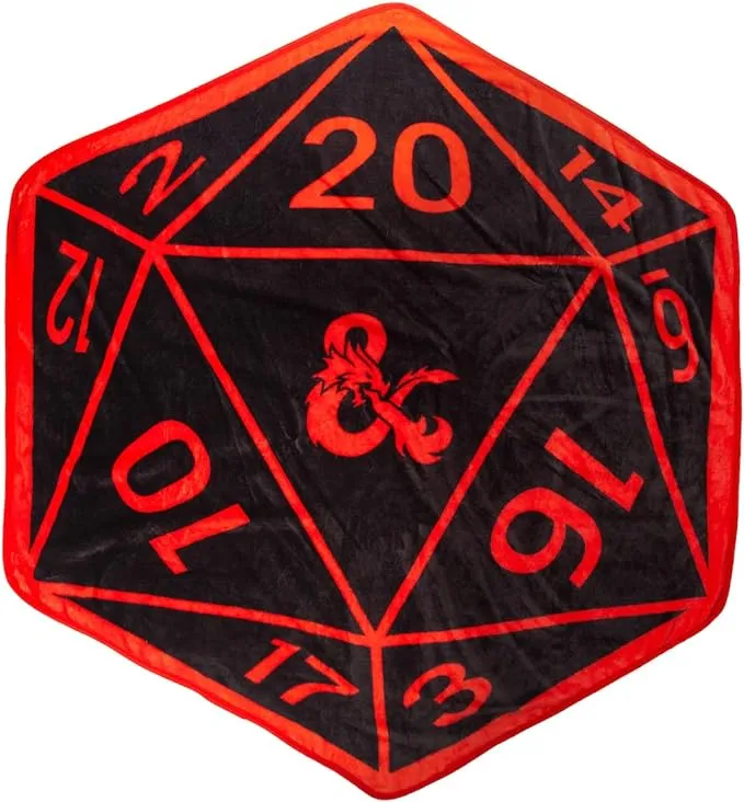 Dungeons & Dragons Dark D20 Fleece Throw Blanket