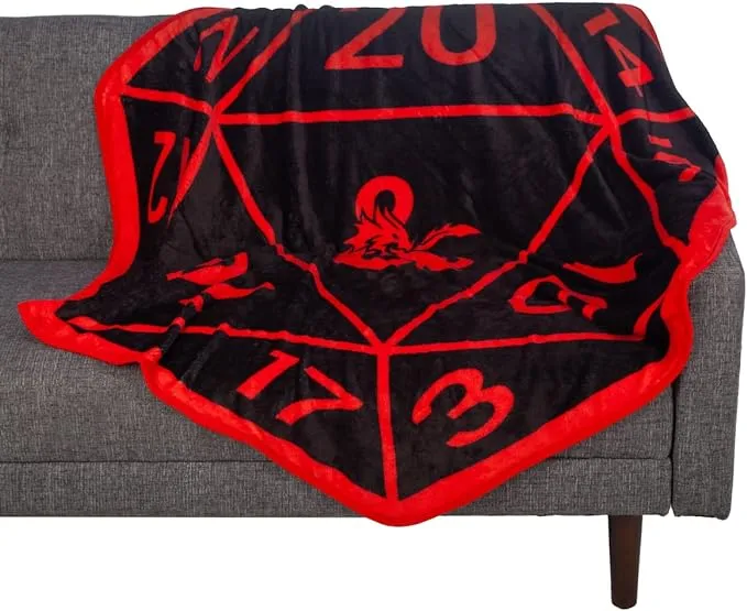 Dungeons & Dragons Dark D20 Fleece Throw Blanket