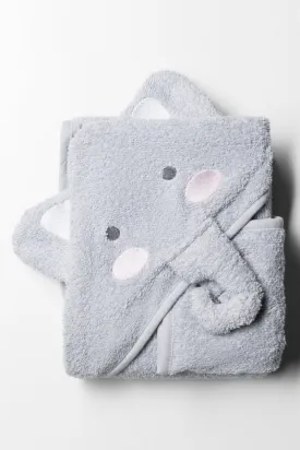 Elephant Towel Set Grey