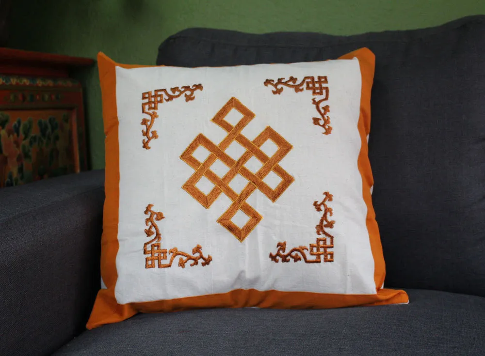 Endless Knot Cotton Pillow Covers