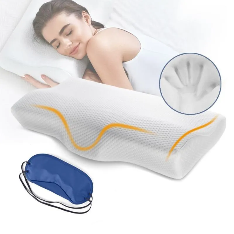 Ergonomic Memory Foam Cervical Neck Pillow