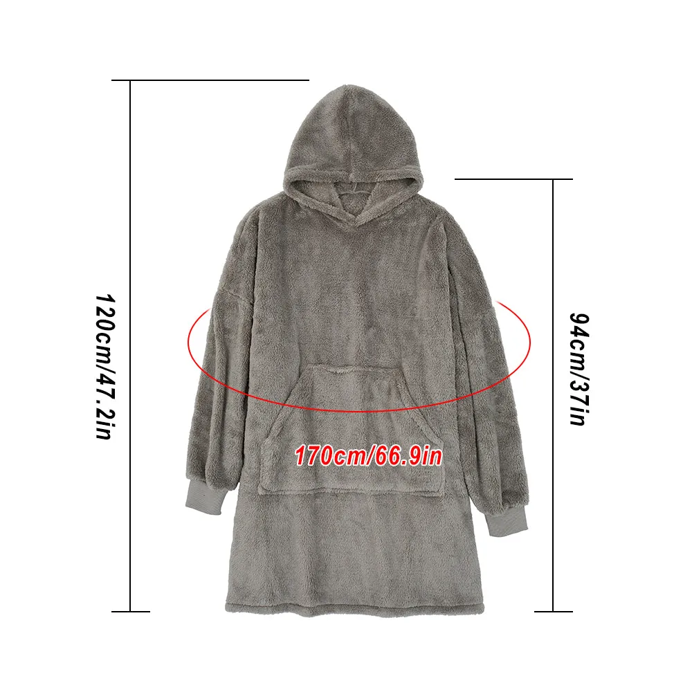 Funki Buys | Oodies | Unisex Oversized Soft Blanket Hoodie