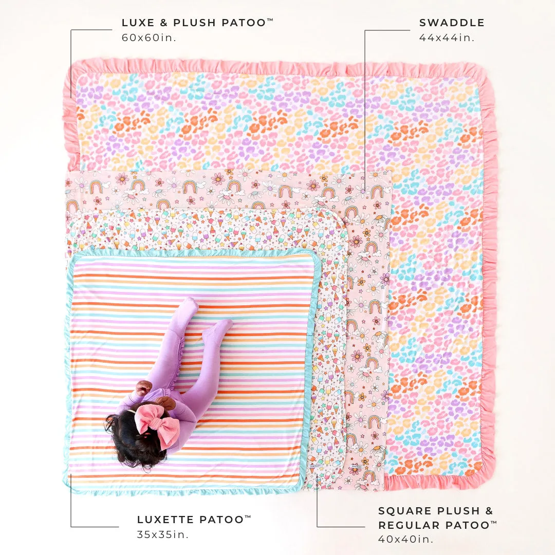 Joaquina & Spring Pink Pinstripe Patoo® Blanket