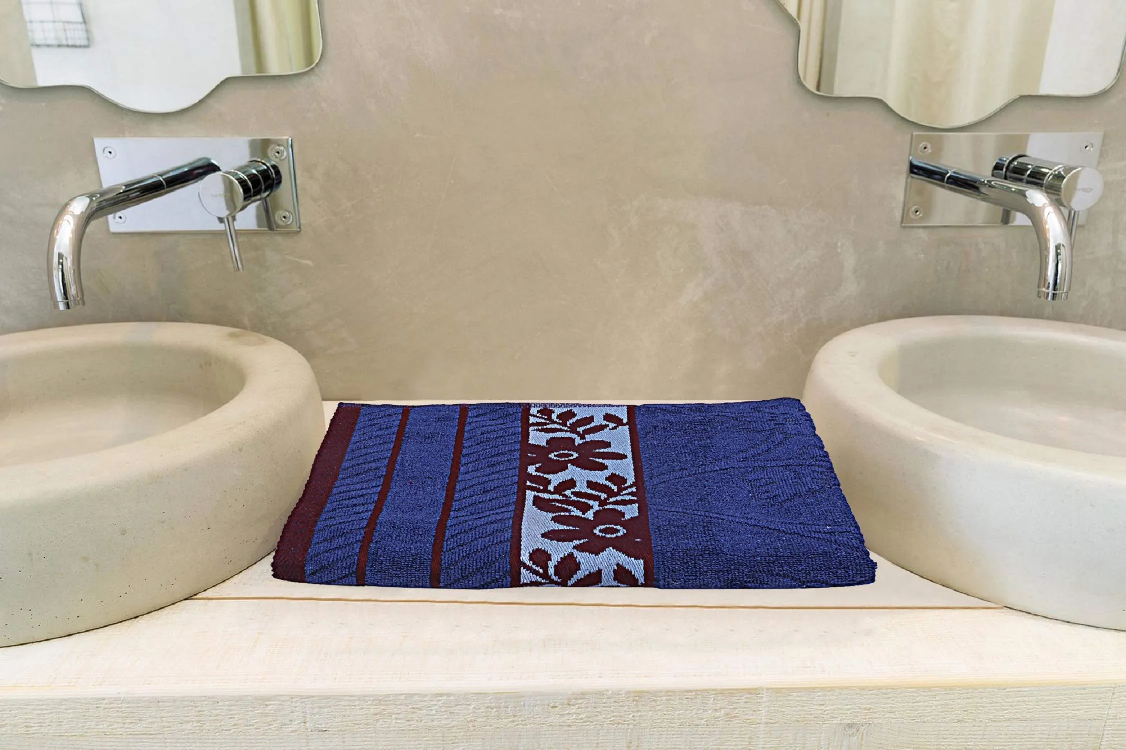 Kuber Industries 100% Cotton 5 Pieces Bath Towel 27" x54? (Blue) -CTKTC28909