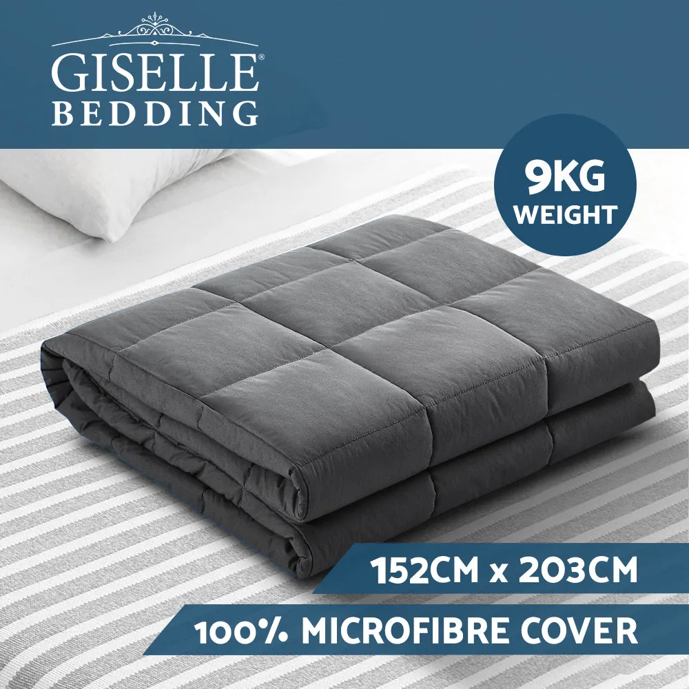 Microfibre Weighted Blanket 9KG, DTPS, Leak-Proof - Giselle