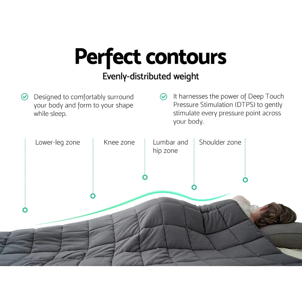 Microfibre Weighted Blanket 9KG, DTPS, Leak-Proof - Giselle