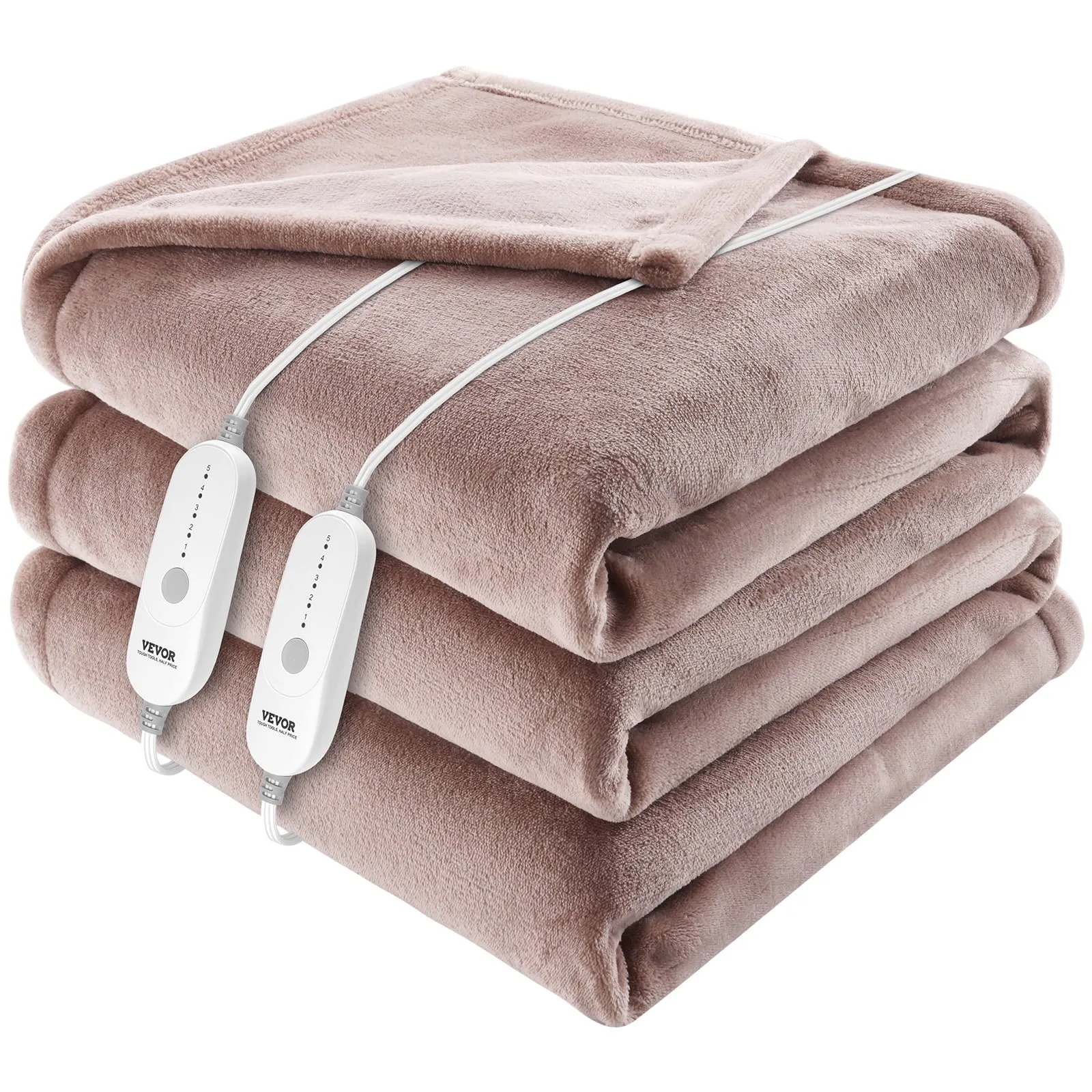 modern Electric Heated Throw Blanket Warming 100" x 90" with 10hrs Timer Auto-Off