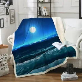 Moonlight Magic Soft Sherpa Blanket