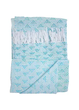 OMBRE EMBROIDERED THROW - GREEN - 1/1