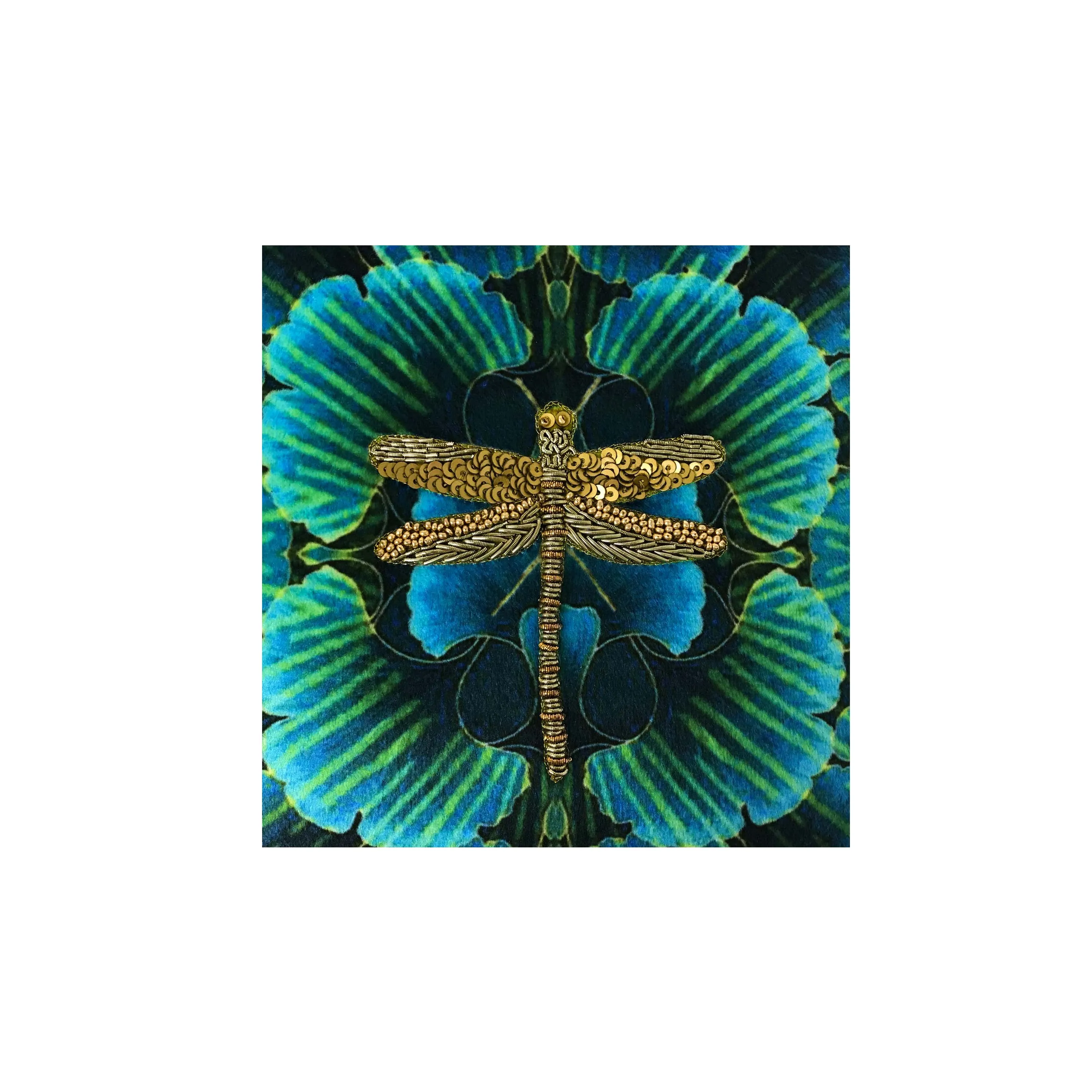 Ornate Dragon fly Cushion cover