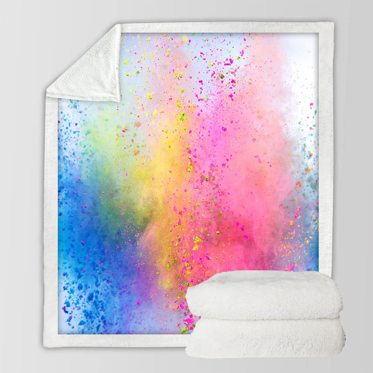 Over the Rainbow Soft Sherpa Blanket