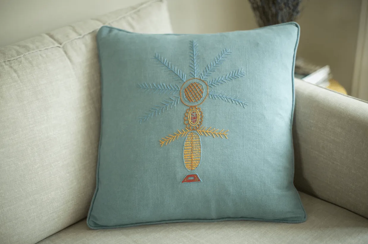 Palmyra Cushion - blue