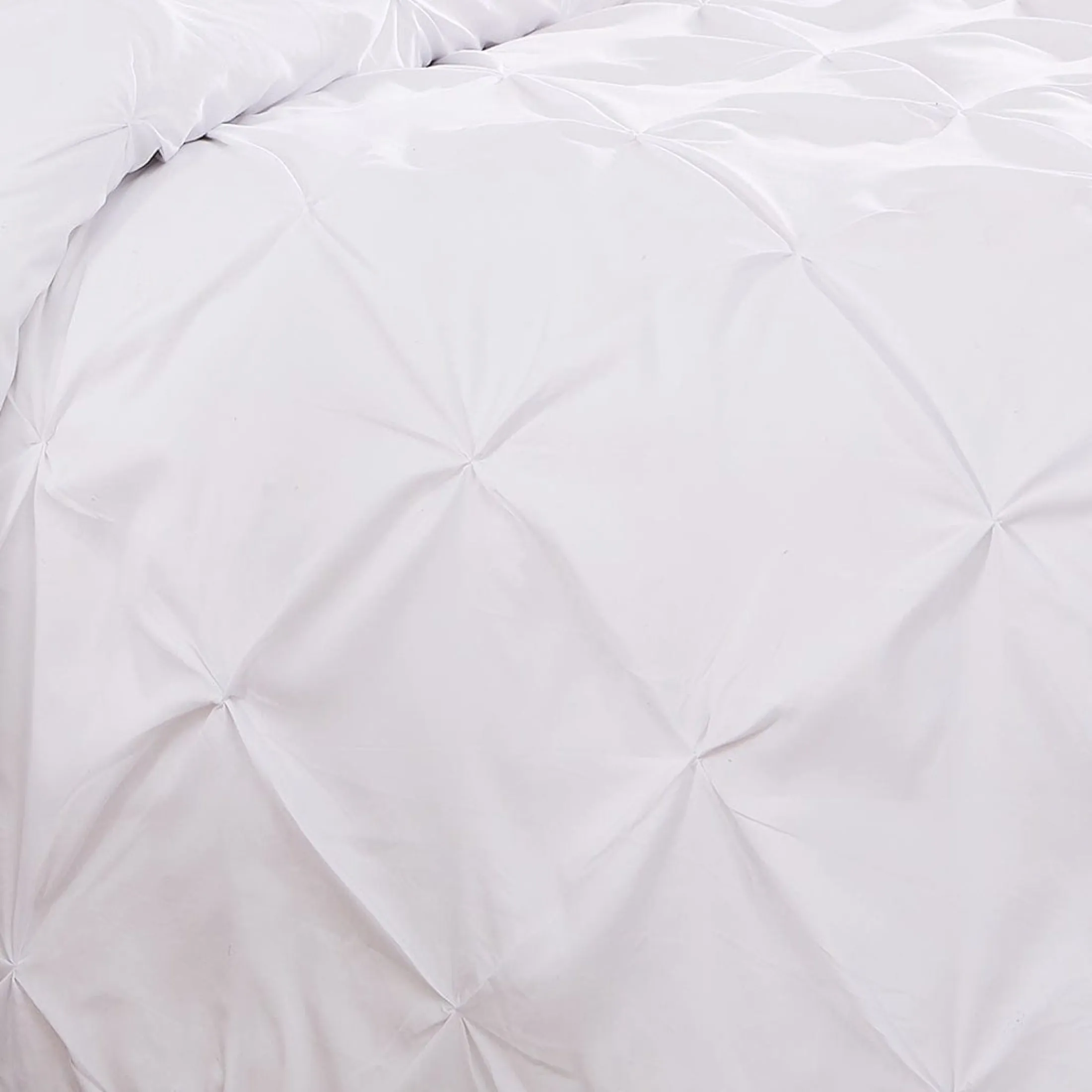 Pintuck Pinch Pleated Duvet Cover Set