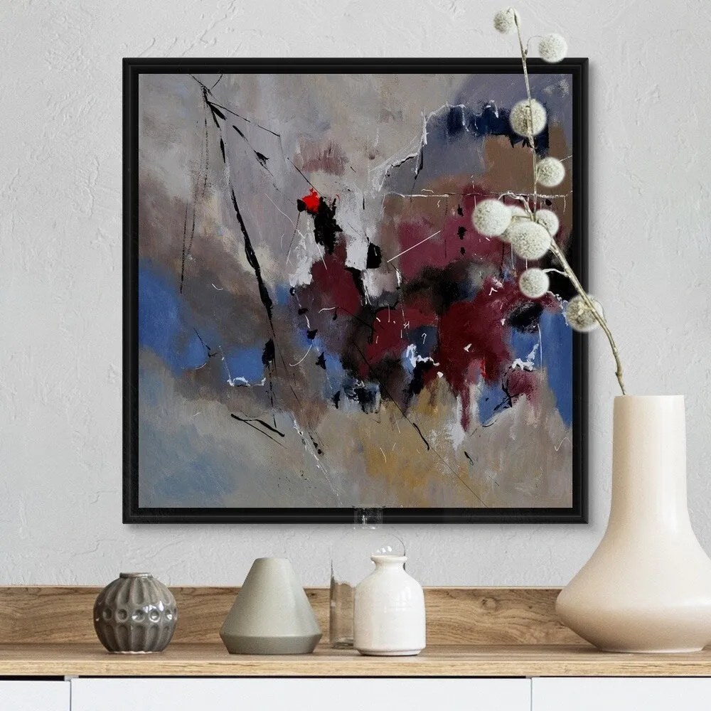 "Abstract 8831103" Black Float Frame Canvas Art