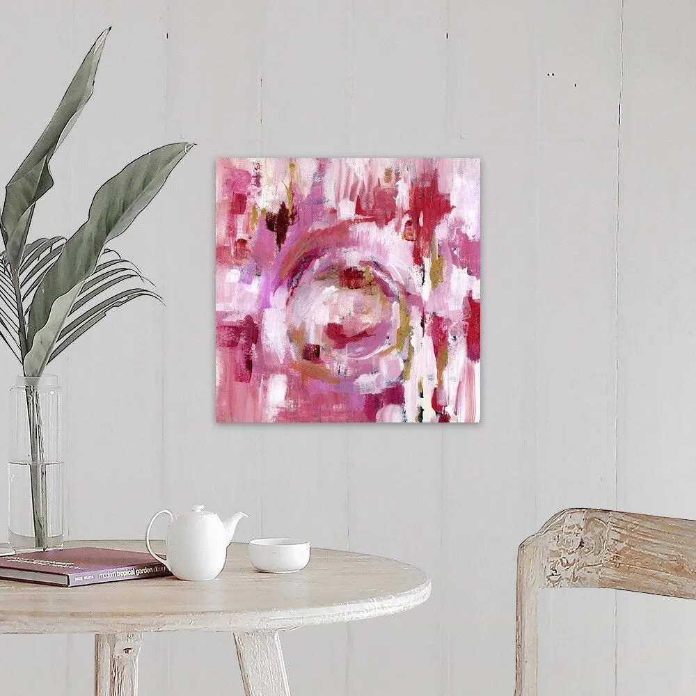 "Abstract Dream Pink Gold II" Canvas Wall Art