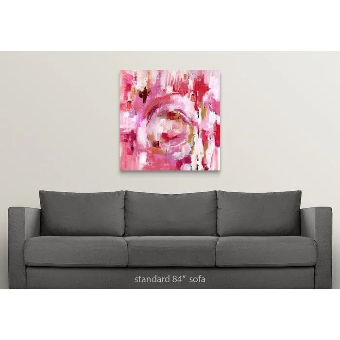 "Abstract Dream Pink Gold II" Canvas Wall Art