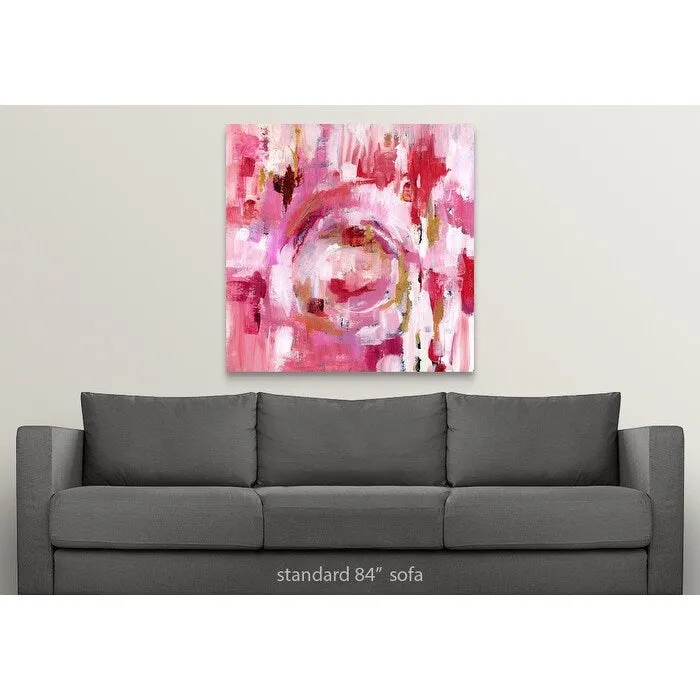 "Abstract Dream Pink Gold II" Canvas Wall Art