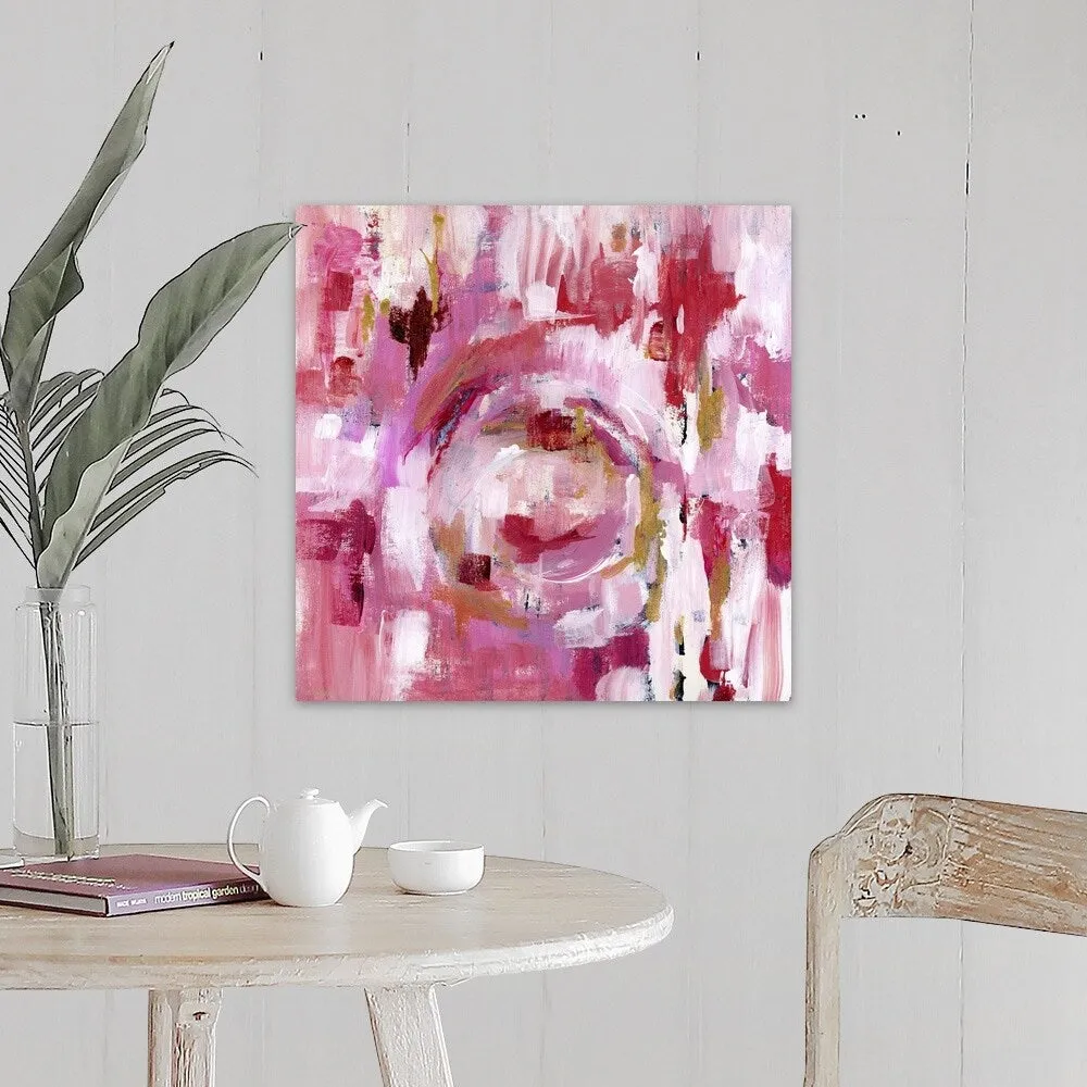 "Abstract Dream Pink Gold II" Canvas Wall Art