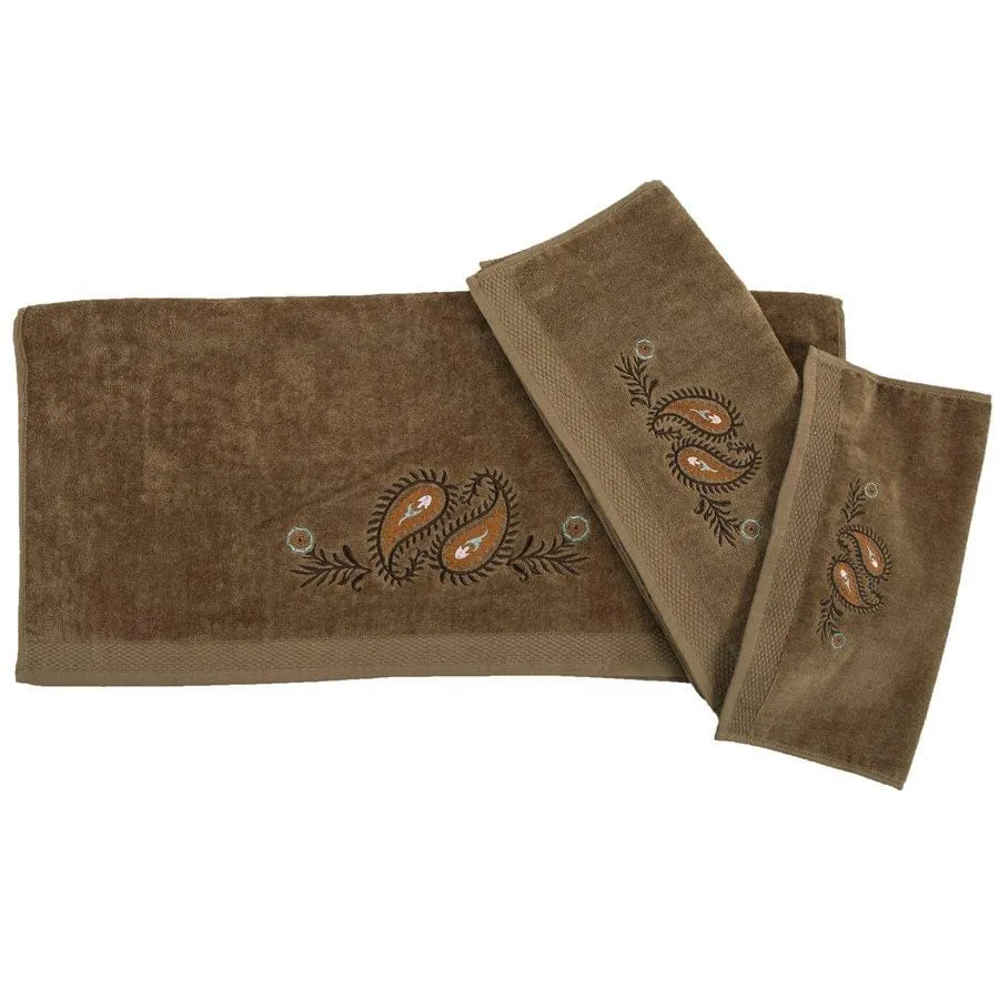 Rebecca Paisley 6-PC Bath Towel Set - Mocha