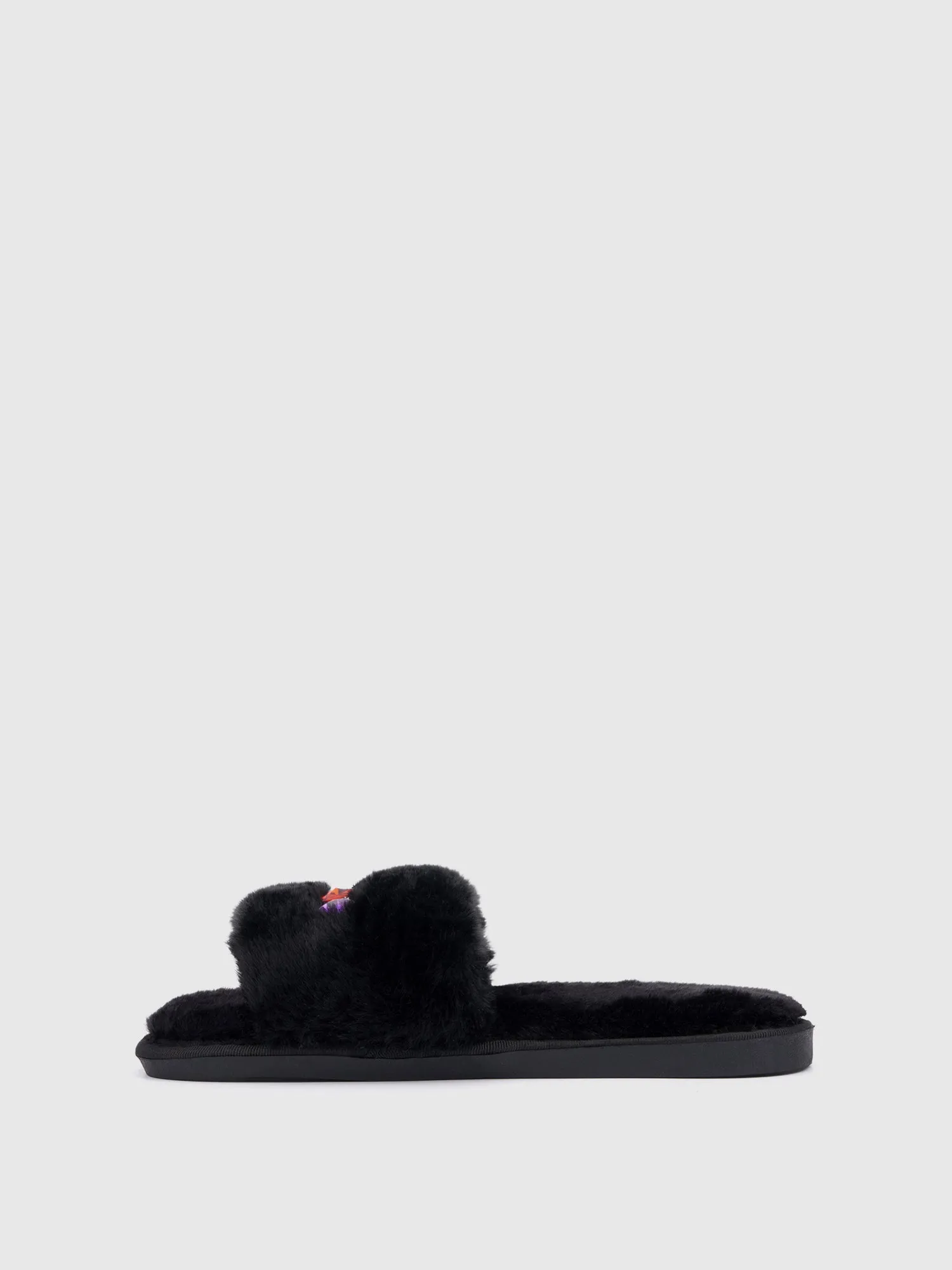 Rhinestone Fuzzy Slipper