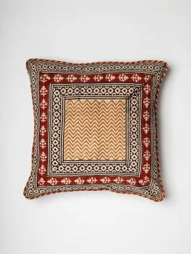 Sloping Hand Block Printed Cushion Cover