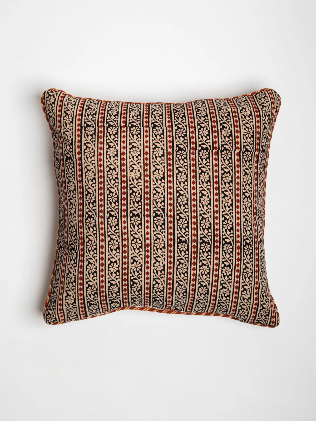 Sloping Hand Block Printed Cushion Cover